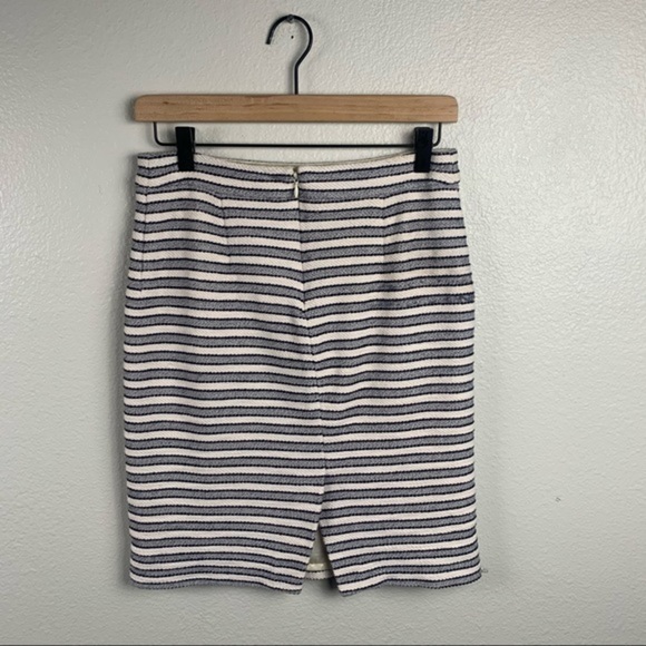 J.Crew Striped Terry Embroidered Pencil Skirt - Picture 9 of 11